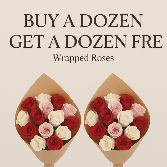 💐 Buy One Dozen, Get One Dozen Free – Wrapped